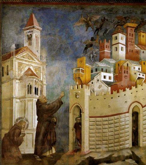 GIOTTO di Bondone Exorcism of the Demons at Arezzo Germany oil painting art
